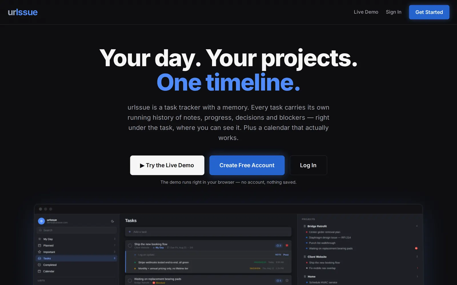 urIssue task tracker